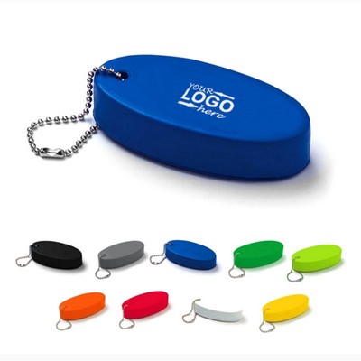 Oval Shaped Foam Floating Key Ring