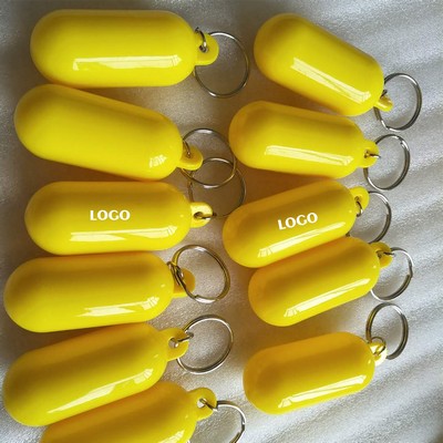Oval Hollow Floating Keychain