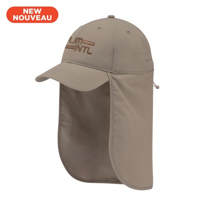 Cap with Neck Flap - Polyester Pearl Nylon - UPF50+